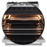 Forno Lazio 30-Inch Freestanding Dual Fuel Range, 5 Burners, True Convection Oven