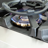 Forno Capriasca 48-inch Gas Range Stainless Steel, 8 Brass Burners, 6.58 cu.ft. Double Oven