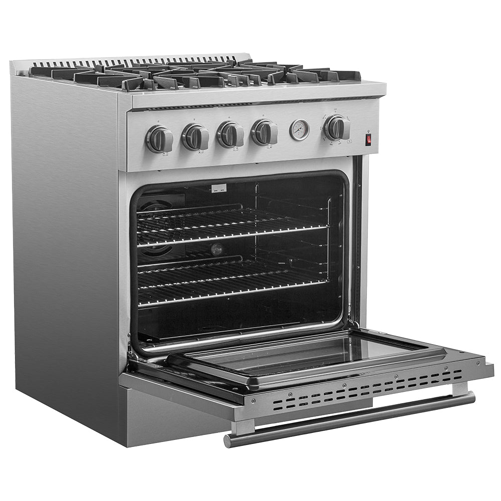 Forno Marco Gas Range Stainless Steel, Convection Oven
