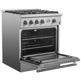 Forno Marco Gas Range Stainless Steel, Convection Oven