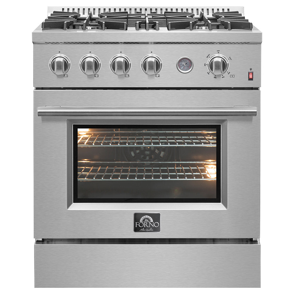 Forno Marco Gas Range Stainless Steel, Convection Oven
