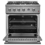 Forno Marco Gas Range Stainless Steel, Convection Oven