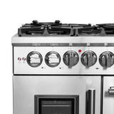 Forno Massimo Freestanding French Door Dual Fuel Range, True Convection Oven