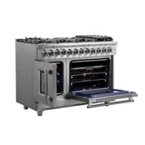 Forno Massimo Freestanding French Door Dual Fuel Range, True Convection Oven
