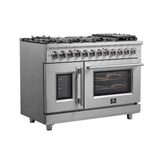 Forno Massimo Freestanding French Door Dual Fuel Range, True Convection Oven