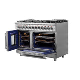 Forno Massimo Freestanding French Door Dual Fuel Range, True Convection Oven