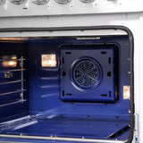 Forno Capriasca Freestanding French Door Dual Fuel Range, True Convection Oven