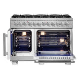 Forno Capriasca Freestanding French Door Dual Fuel Range, True Convection Oven