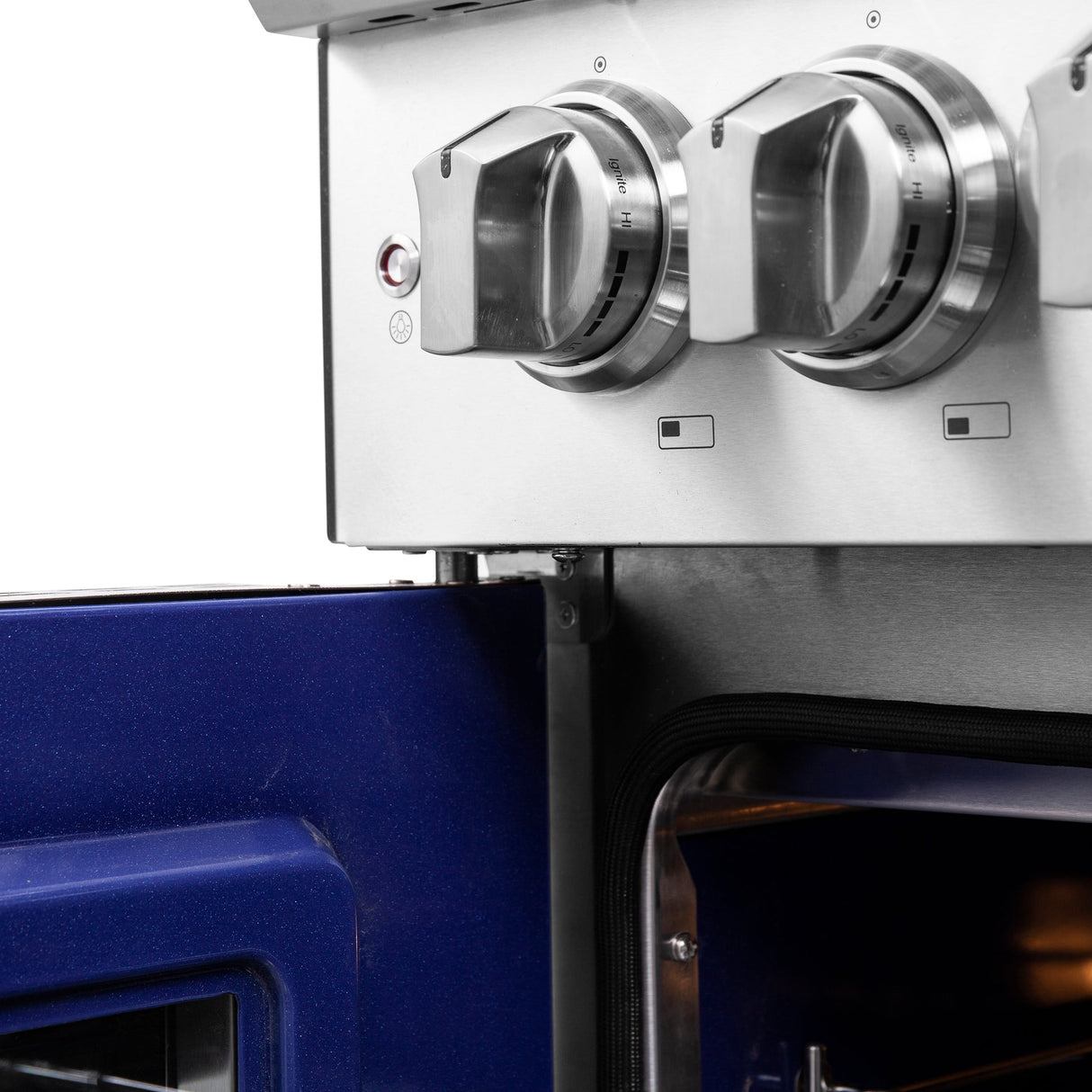 Forno Capriasca Freestanding French Door Dual Fuel Range, True Convection Oven