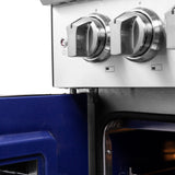Forno Capriasca Freestanding French Door Dual Fuel Range, True Convection Oven