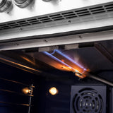Forno Massimo Freestanding French Door Gas Range, Convection Oven, Energy Efficient