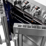 Forno Massimo Freestanding French Door Gas Range, Convection Oven, Energy Efficient