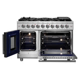 Forno Massimo Freestanding French Door Gas Range, Convection Oven, Energy Efficient