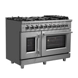 Forno Massimo Freestanding French Door Gas Range, Convection Oven, Energy Efficient