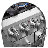 Forno Massimo Freestanding French Door Gas Range, Convection Oven, Energy Efficient