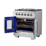 Forno Capriasca Freestanding French Door Gas Range, Convection Oven, Energy Efficient