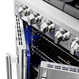Forno Capriasca Freestanding French Door Gas Range, Convection Oven, Energy Efficient