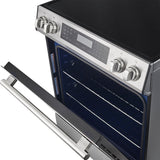 Forno Donatello Espresso 30-Inch Slide-In Stainless Steel Induction Range, Convection Oven