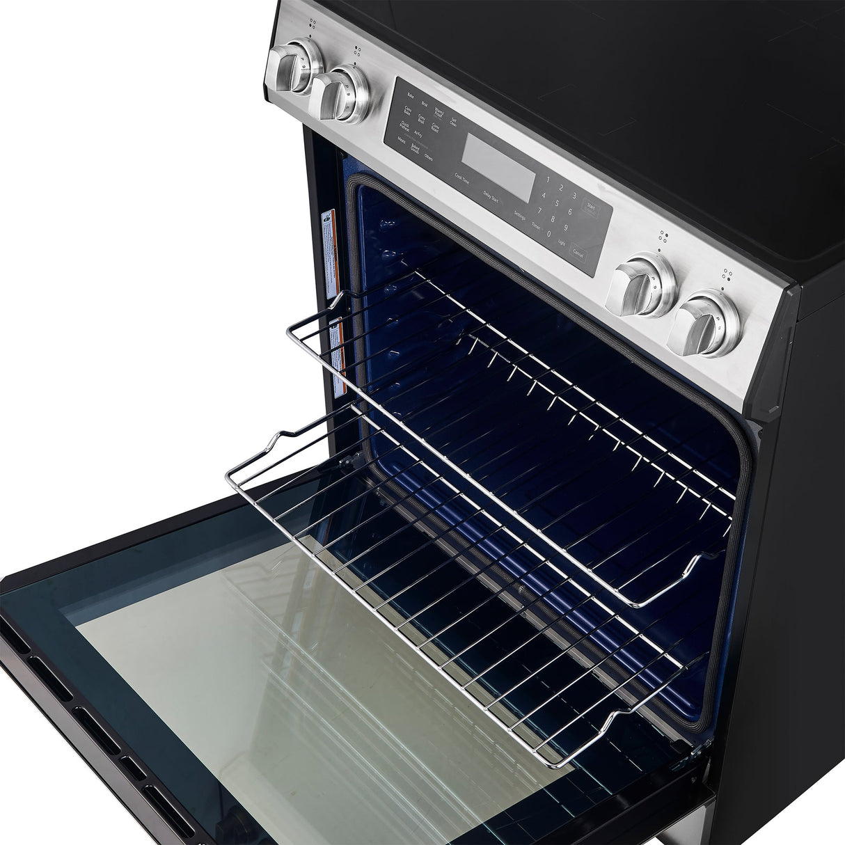 Forno Donatello Espresso 30-Inch Slide-In Stainless Steel Induction Range, Convection Oven