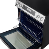Forno Donatello Espresso 30-Inch Slide-In Stainless Steel Induction Range, Convection Oven