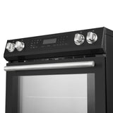 Forno Donatello Espresso 30-Inch Slide-In Induction Range, Convection Oven, 5 Cooking Zones, Touch Control Panel