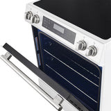 Forno Donatello Espresso 30-Inch Slide-In Induction Range, Convection Oven, 5 Cooking Zones, Touch Control Panel