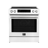 Forno Donatello Espresso 30-Inch Slide-In Induction Range, Convection Oven, 5 Cooking Zones, Touch Control Panel