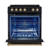 Forno Leonardo Espresso 30-Inch Slide-In Induction Range, Convection Oven, 5 Cooking Zones, Touch Control Panel