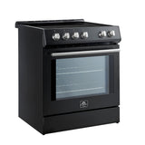 Forno Leonardo Espresso 30-Inch Slide-In Induction Range, Convection Oven, 5 Cooking Zones, Touch Control Panel