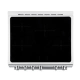 Forno Leonardo Espresso 30-Inch Slide-In Induction Range, Convection Oven, 5 Cooking Zones, Touch Control Panel