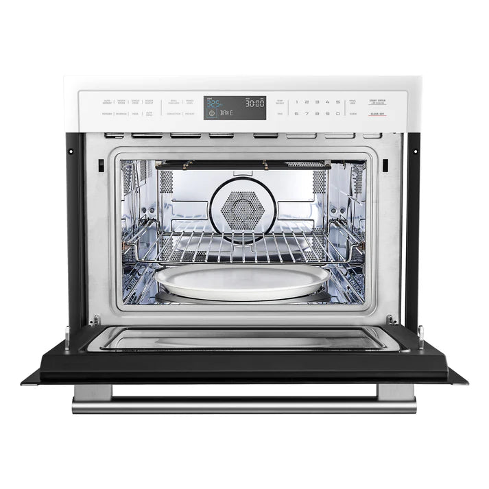 Forno Oliena Espresso 24-Inch Built-In Microwave and Convection Oven Combo, 1.6 cu.ft, 1750W Convection, 1000W Microwave, Sensor Cooking