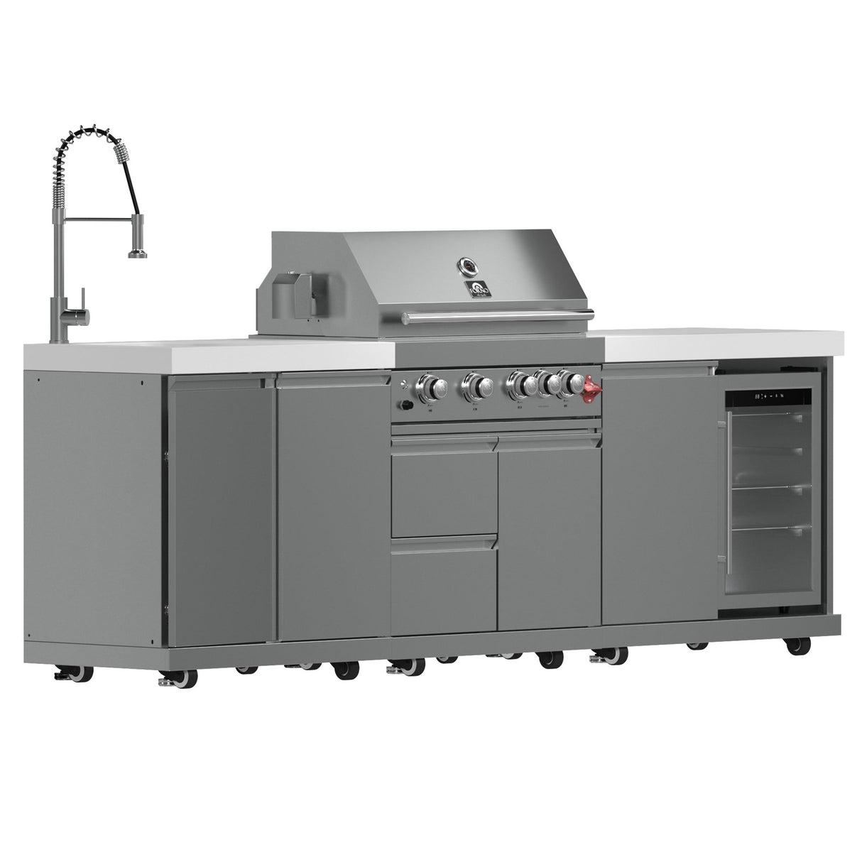 Forno Bulnes 30-Inch BBQ, 60,000 BTU, 3 Burners with Sear & Rotisserie Infrared Burners