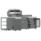 Forno Bulnes 40" BBQ Outdoor Kitchen – 95,000 BTU, 5 Burners, Infrared Sear & Rotisserie, Beverage Center & White Sintered Stone Countertops