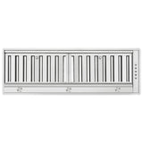 Forno Frassanito 36-Inch Recessed Range Hood, 450 CFM, Stainless Steel Baffle Filters, LED Lighting