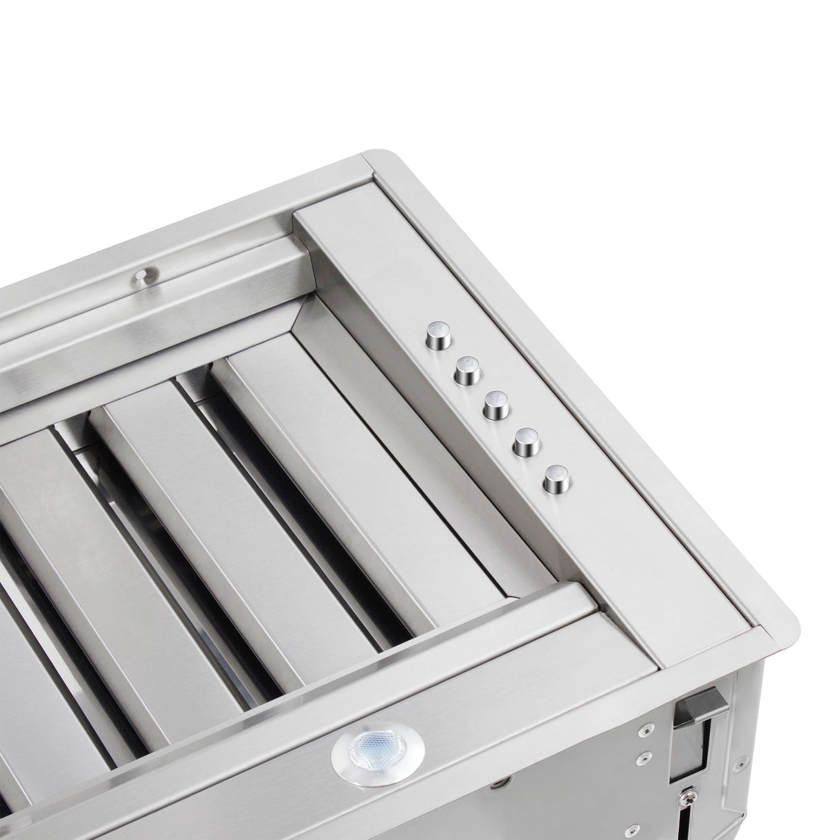 Forno Frassanito 48-Inch Recessed Range Hood, Stainless Steel Baffle Filters, LED Lighting