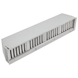 Forno Frassanito 60-Inch Recessed Range Hood, Stainless Steel Baffle Filters, LED Lighting