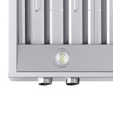 Forno Biagio Wall Mounted Range Hood, Stainless Steel, Heavy Duty
