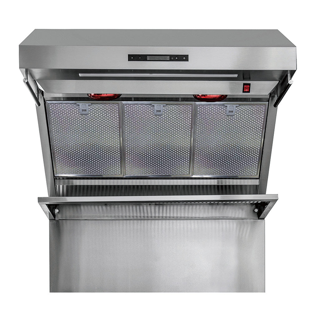 Forno Savona Wall Mount Range Hood, Hybrid Filters, Backsplash Included
