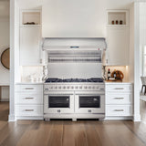Forno Savona Wall Mount Range Hood, Hybrid Filters, Backsplash Included