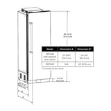 Viking 7 Series 24 inch Custom Panel Fully Integrated All Refrigerator with 12.9 cu. ft. Capacity - FRI7240W*