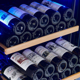Avellina 48" Triple Zone Wine & Beverage Cooler – 31.8 cu.ft, 427 Cans & 94 Bottles, Blue LED Lighting