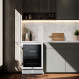 Forno Bacchino 24" Wine Cooler – 51 Bottle, Dual Zone, LED Lighting, Triple Glass Door, Built-In/Freestanding
