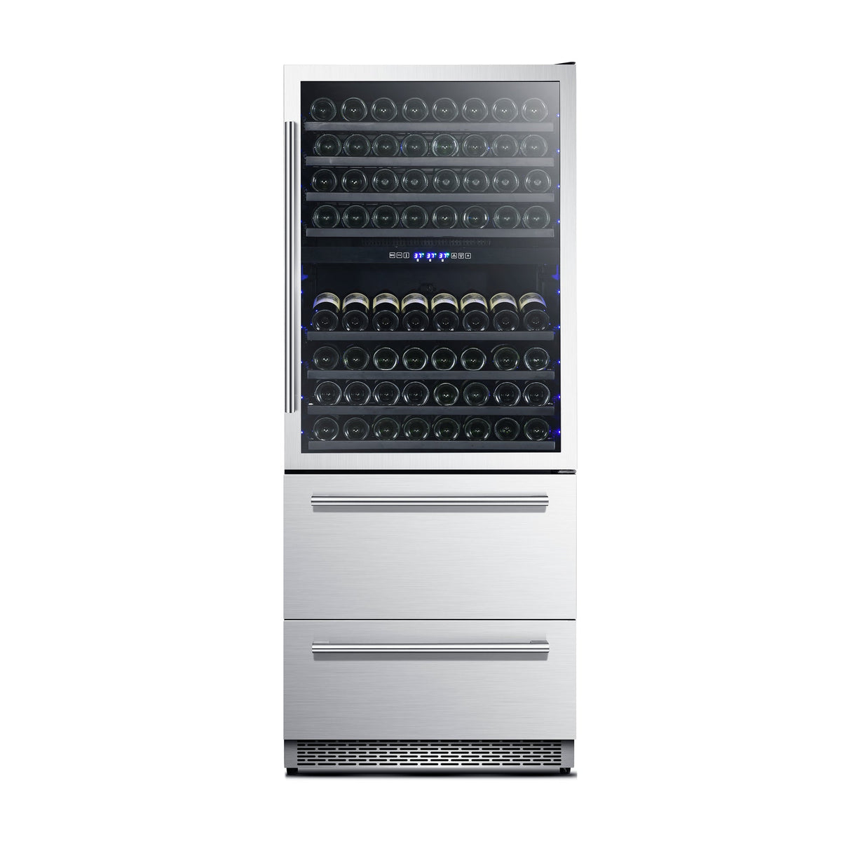 Forno Capraia 30" Dual Zone Wine Cooler – 144 Bottles, Refrigerated Drawers & Adjustable Temperature Zones
