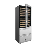 Forno Celano 30-Inch Triple Zone Wine and Beverage Cooler, 21.3 cu.ft, Stainless Steel