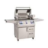 Fire Magic 30" 3-Burner Echelon Diamond E660s Gas Grill w/ Single Side Burner, Rotisserie & Analog Thermometer