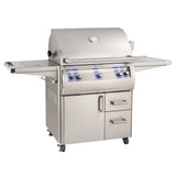 Fire Magic 30" 3-Burner Echelon Diamond E660s Gas Grill w/ Single Side Burner, Rotisserie & Analog Thermometer