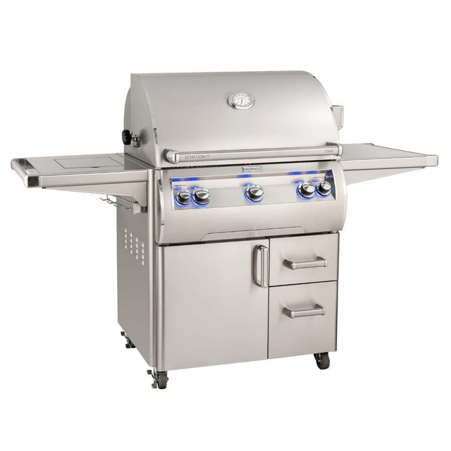 Fire Magic 30" 3-Burner Echelon Diamond E660s Gas Grill w/ Single Side Burner, Rotisserie & Analog Thermometer