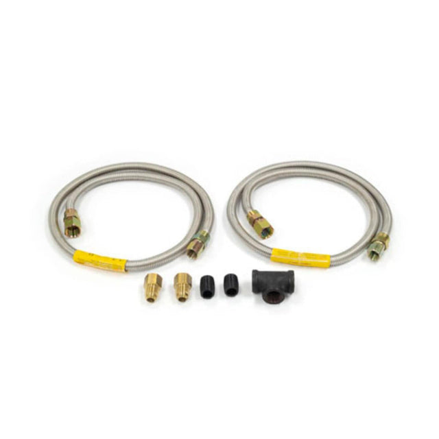 Fire Magic 3021 Built-In Natural Gas Grill and Side Burner Connector Package