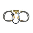 Fire Magic 3023 Built-In Propane Gas Grill and Side Burner Connector Package