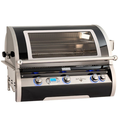 Fire Magic 36" 3-Burner Echelon Black Diamond H790i Built-In Gas Grill w/ Magic View Window, Rotisserie & Digital Thermometer